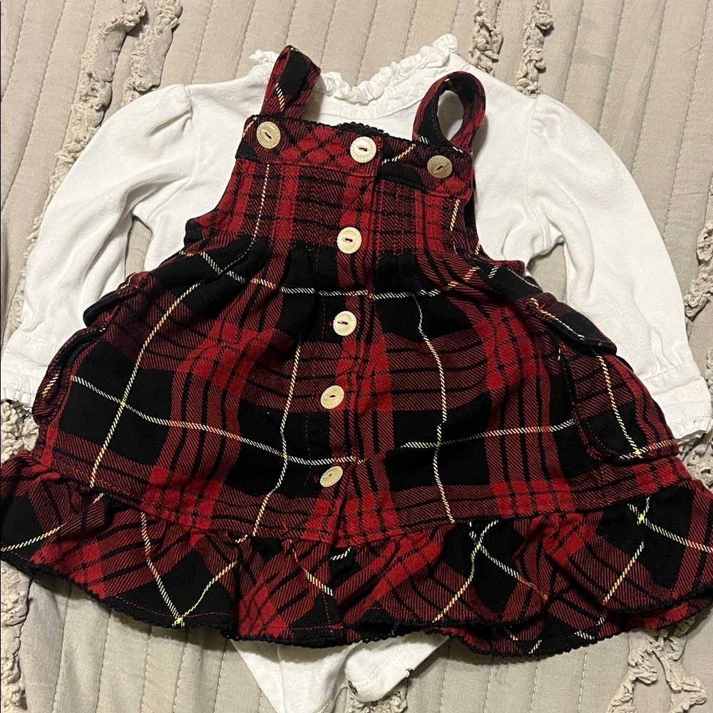 Ralph Lauren Red Plaid Baby Dress